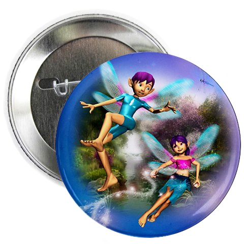 CUP OF GLITTER BUTTON